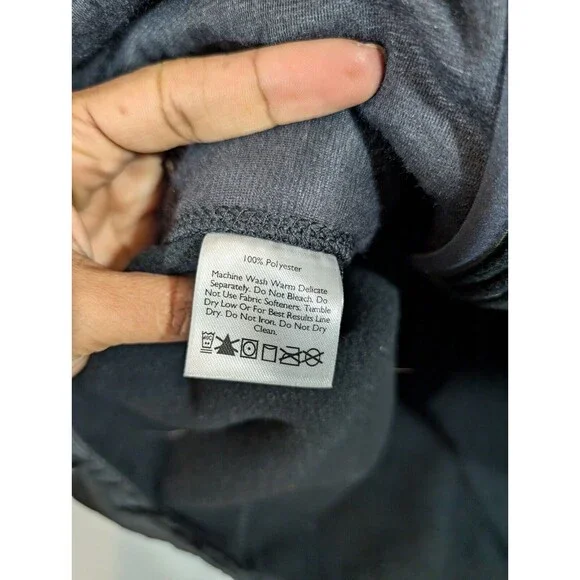 Eddie Bauer Vest Men Sz L Black Fleece Full Zip Outdoor Utility Jacket - Picture 6 of 7